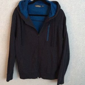 Eddie Bauer full zip knit hooded jacket